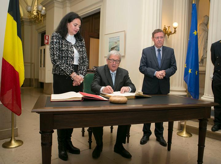 Visite officielle de Jean-Claude Juncker au Parlement fdral