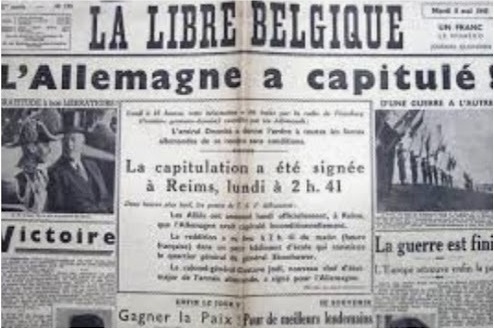 La capitulation du Troisime Reich dans La Libre Belgique