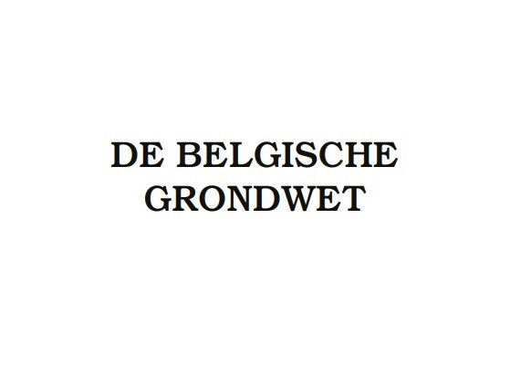 De Belgische Grondwet - 2022