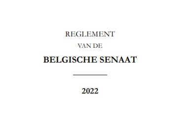 Reglement van de Belgische Senaat - 2022