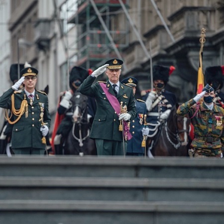 La crmonie officielle  la Tombe du Soldat Inconnu  Bruxelles