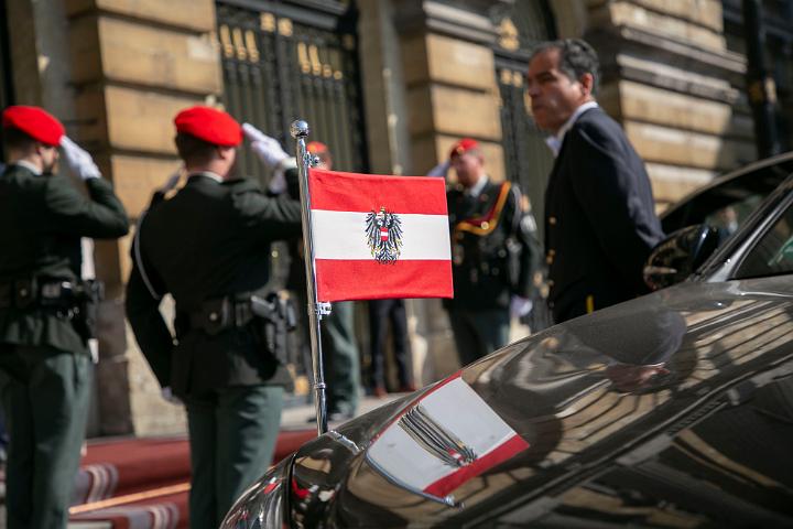 Bezoek van de President van Oostenrijk aan het Federaal Parlement