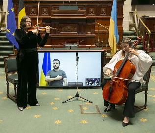 Discours du président ukrainien Zelensky devant le Parlement fédéral