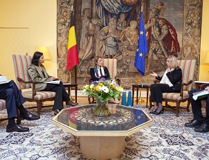 Visite de Roberta Metsola, Présidente du Parlement européen