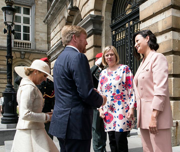 Willem-Alexander en Mxima op bezoek in het parlement