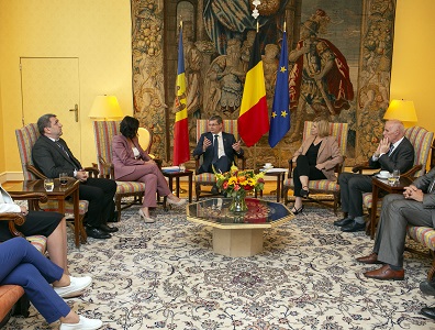 Visite du prsident du parlement de Moldavie