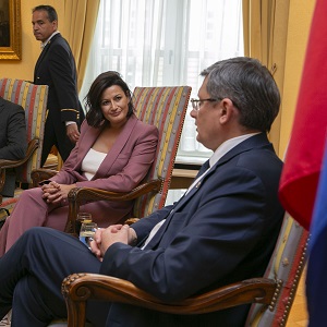 Visite du prsident du parlement de Moldavie