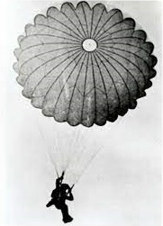 Parachutistes portant des missions de Londres