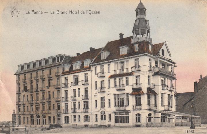 Grand Hotel L'Ocan  La Panne, en novembre 1914 transform en hpital de campagne, l'Ambulance de l'Ocan