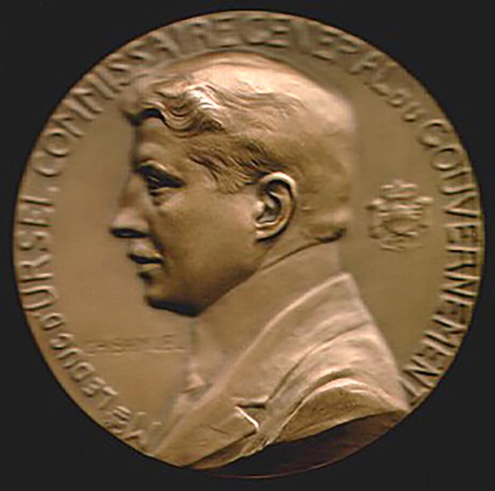 Medaille van hertog Robert d'Ursel door Ch. Samuel