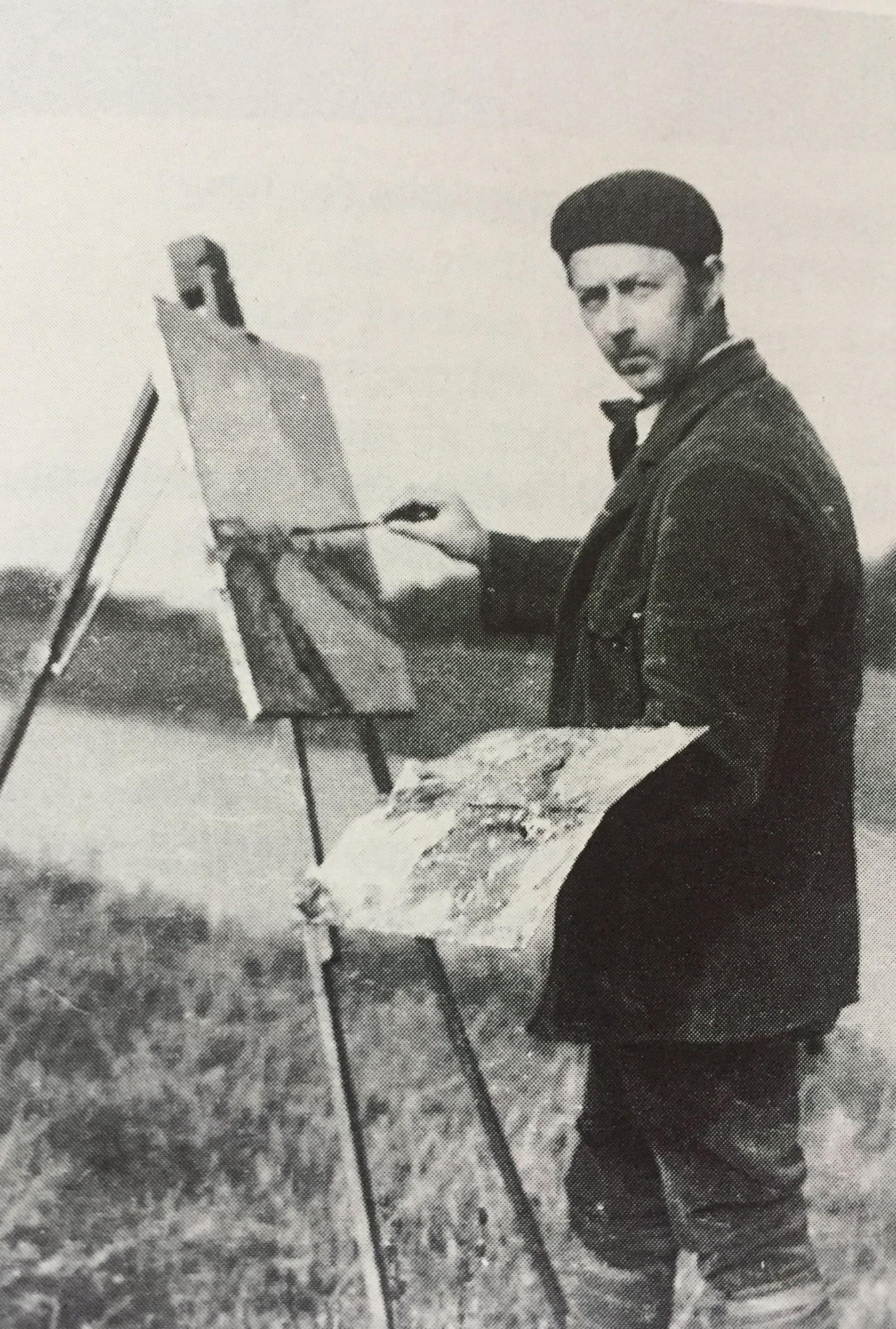 Henri-Victor Wolvens aan de Damse Vaart, jaren 1930