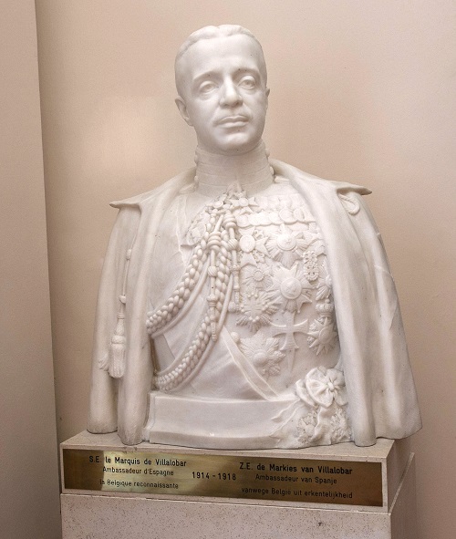 The Spanish Marquis de Villalobar, bust by Godefroid Devreese