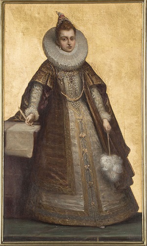 Louis Gallait, miniature of Archduchess Isabelle