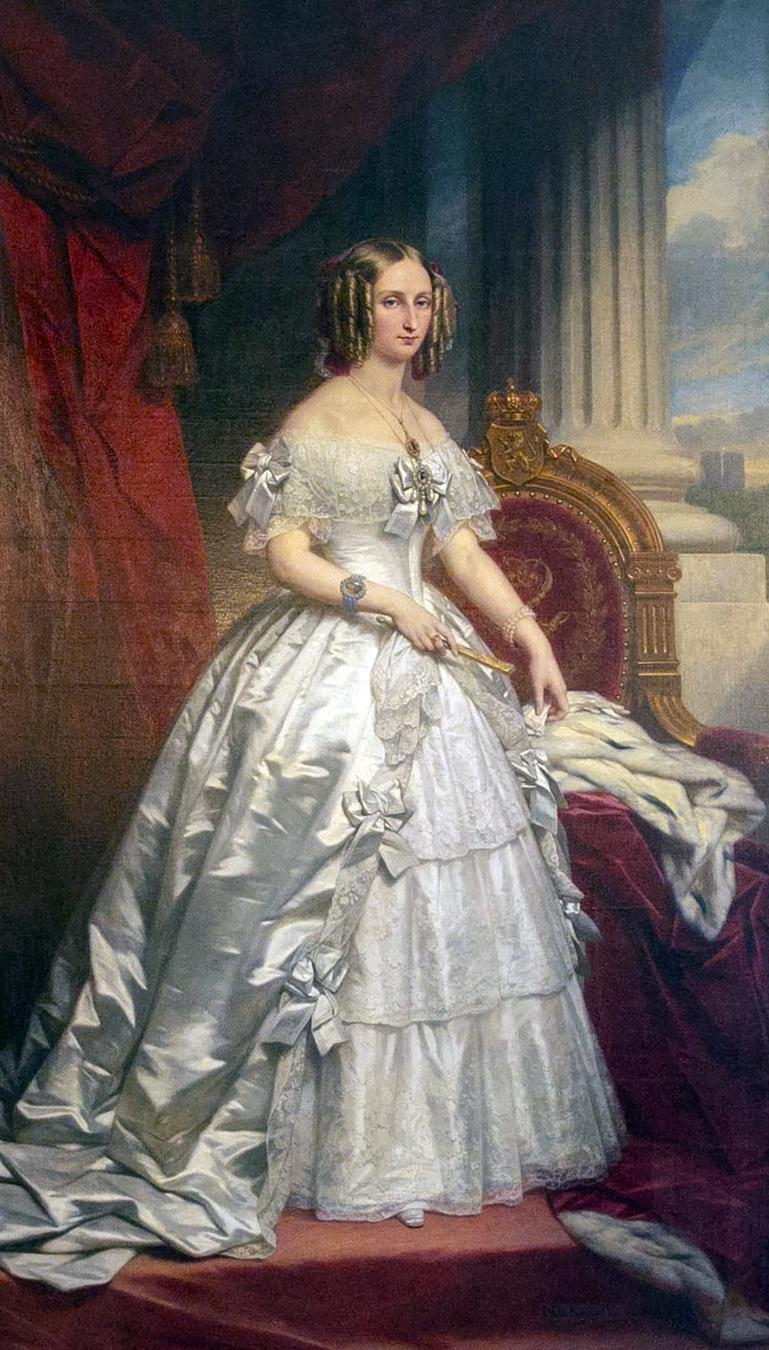 official portrait of Queen Louise-Marie