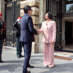 President van Noord-Macedonië op bezoek in de Senaat