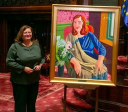 Portret van Sabine de Bethune onthuld in de Senaat