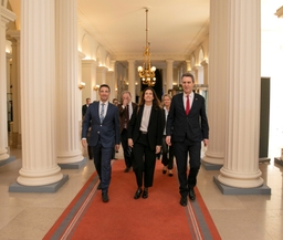 Présidents du Parlement suisse en visite au Palais de la Nation