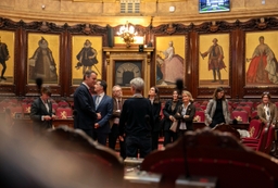 Présidents du Parlement suisse en visite au Palais de la Nation