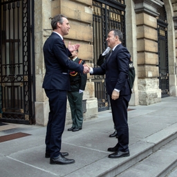 Visite du président du Parlement albanais