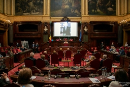 Voorstelling van het portret van oud-voorzitter Jacques Brotchi