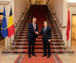 Visite du président du Parlement albanais