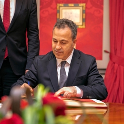 Visite du président du Parlement albanais