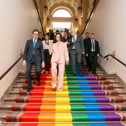 Président de la république de Macédoine du Nord visite le Sénat