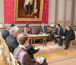 Een delegatie van de Duitse Bundestag op bezoek in de Senaat