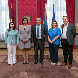 Visite du groupe d'amitié "Belgique-Arménie" de l'UIP
