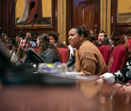 Scholierenparlement in de Senaat