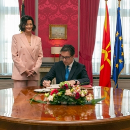 President van Noord-Macedonië op bezoek in de Senaat