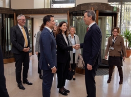 Présidents du Parlement suisse en visite au Palais de la Nation