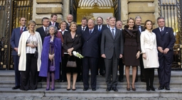 Koningsfeest in het Federale parlement - aankomst