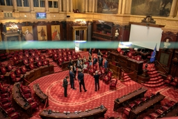 Présidents du Parlement suisse en visite au Palais de la Nation