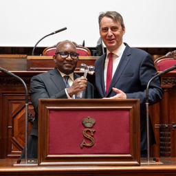 Bezoek van de Voorzitter van de Senaat van Congo