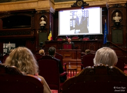 Voorstelling van het portret van oud-voorzitter Jacques Brotchi