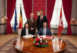 Présidents du Parlement suisse en visite au Palais de la Nation
