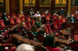 Portrait de Mme Sabine de Bethune inauguré au Sénat