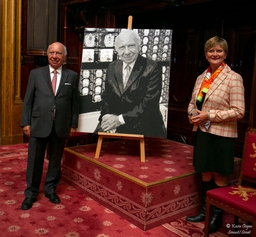 Inauguration du portrait de Monsieur Jacques Brotchi, ancien président du Sénat