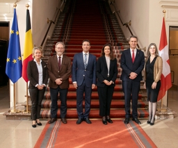 Présidents du Parlement suisse en visite au Palais de la Nation