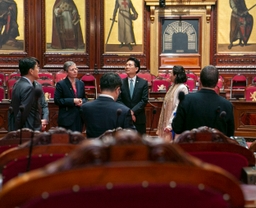 Visite de M. Jang, envoyé spécial du président de la République de Corée