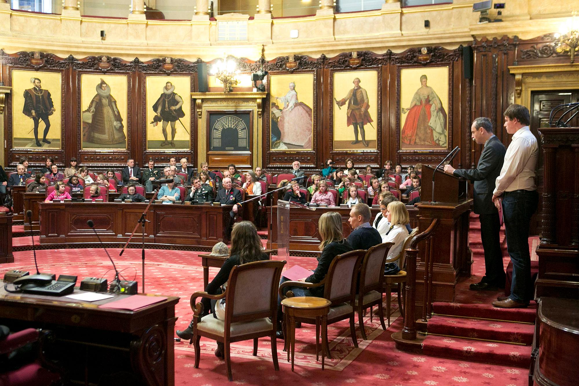  Wapenstilstand: oudstrijders en jongeren in de Senaat - 11/11/2012