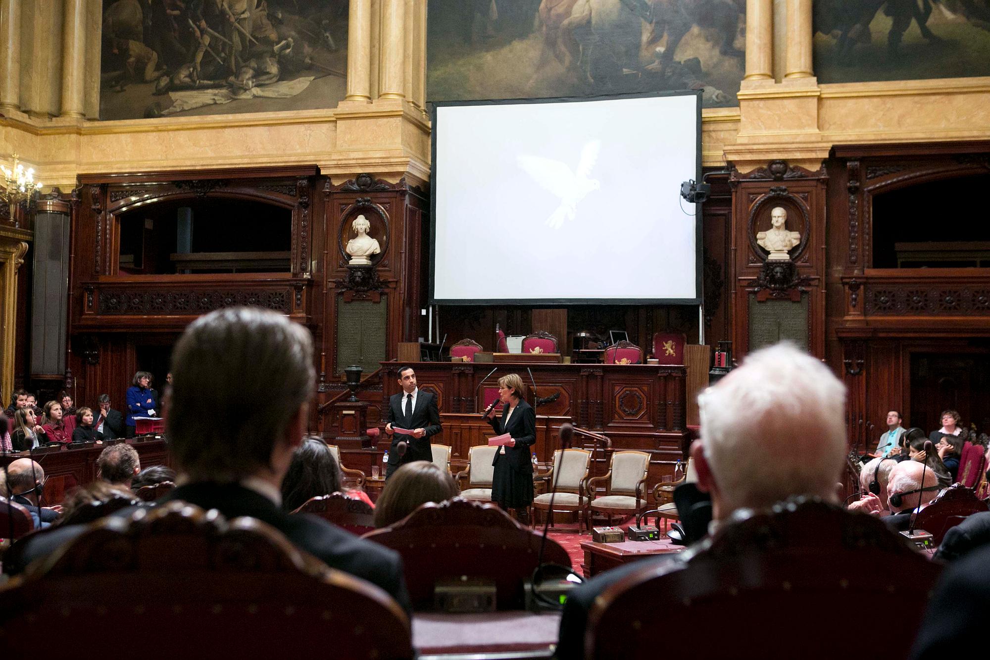  Wapenstilstand: oudstrijders en jongeren in de Senaat - 11/11/2012